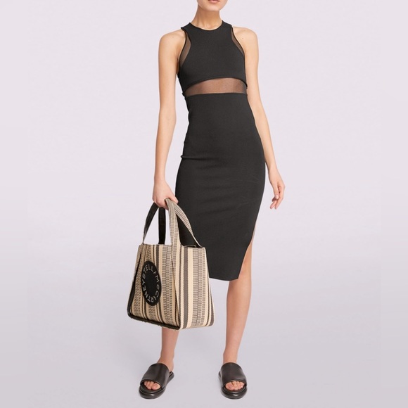 NWOT Black Sleeveless Stella McCartney Bodycon Dress - Picture 1 of 6